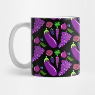 Blue and Purple Foods Mug